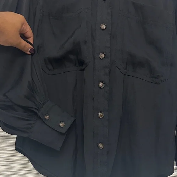 Banana Republic Balloon-Sleeve Safari Shirt Sz. S - Picture 5 of 10